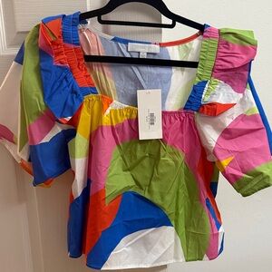 Sugarlips Multicolor Abstract Blouse size S